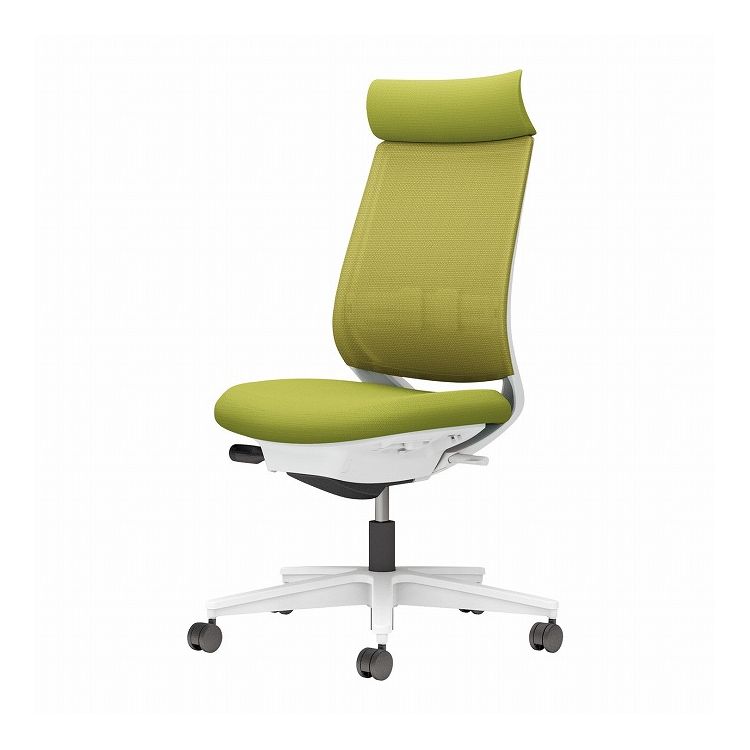【メーカー直送】 コクヨ オフィスチェア 椅子 イス チェア ミトラ2 肘無 ランバー付 ホワイトグレー ライトオリーブ C04-W302MW-E1Q4Q42 (代引不可)【送料無料】