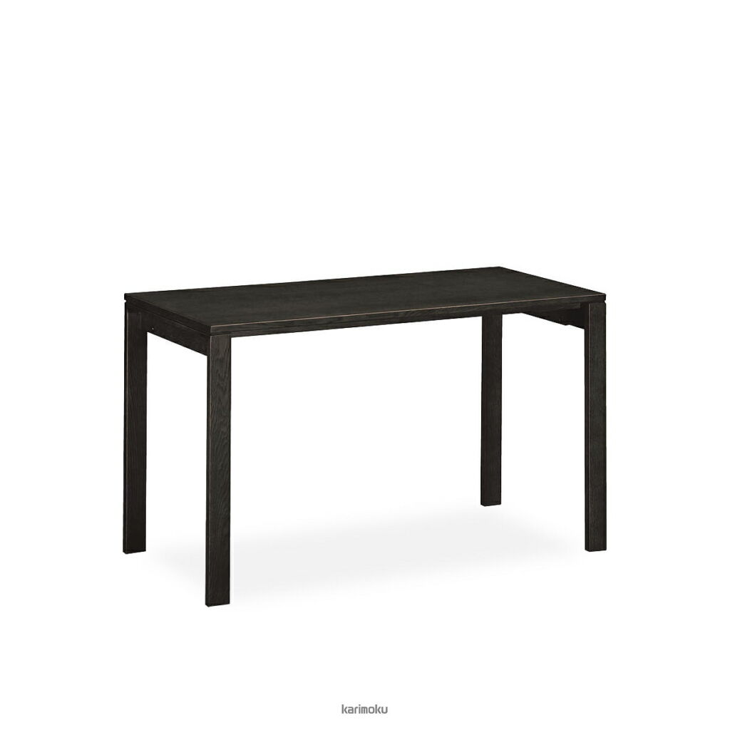 カリモク 学習机 ユーティリティプラス デスク (幅120cm, 奥行き60cm, シアーブラック色)【全国送料無料】【同梱不可】【店頭受取対応商品】