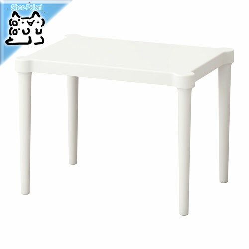 【 IKEA - イケア -】UTTER -ウッテル- 子供用テーブル 室内/屋外用 ホワイト 58x42 cm (403.577.38)