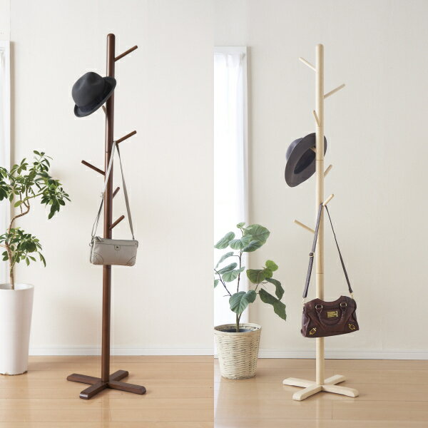 組立式 木製ポールハンガーL 全2色