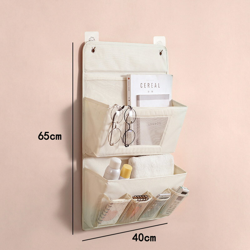 吊り下げ 収納 壁掛け 収納ポケット 壁掛け収納ホルダー シンプル 玄関 洗面所 大容量 寮収納袋 小物入れ 折畳み 通気 粘着フック