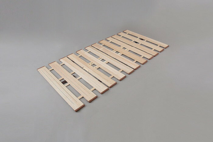 【直送品】薄型軽量幅広すのこベッド 4つ折れ式 セミシングル MYF-80 幅800×奥行2000×高さ18mm【ヘルシ価格】インテリア 寝具 睡眠 ベッド 布団 すのこ 簀の子