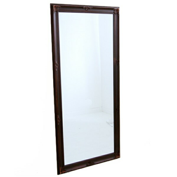 フレンチスタイル ミラー 姿見ミラー 全身ミラー ダークブラウンミラー フレンチミラー 73x163 0222-mr-820027