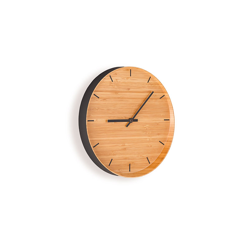 時計 TEORI 竹のウォールクロック WALL CLOCK ナチュラル ウレタン塗装仕上げ 木製 竹製 天然木 壁掛け 時計 リビング国産 日本製 【39】