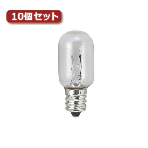 【ポイント20倍】YAZAWA ナツメ球 T20 E12 10W クリア 2個パック10個セット T201210CX10