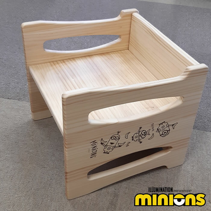 子供イス ミニオンズ | 幅33.5cm 奥行33cm 3way 子供用チェア 【 椅子 木製 入園祝い 出産祝い 子供用いす 赤ちゃん子供 椅子 子どもイス チェア チャイルド 子供椅子 こども椅子 ロータイプ チェア 変化椅子 子ども椅子 いす