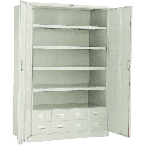 TRUSCO スーパーヘビーキャビネット 1200X600XH1800 引出付 〔品番:SHC-604M8S〕[4614208]「法人・事業所限定,直送元」