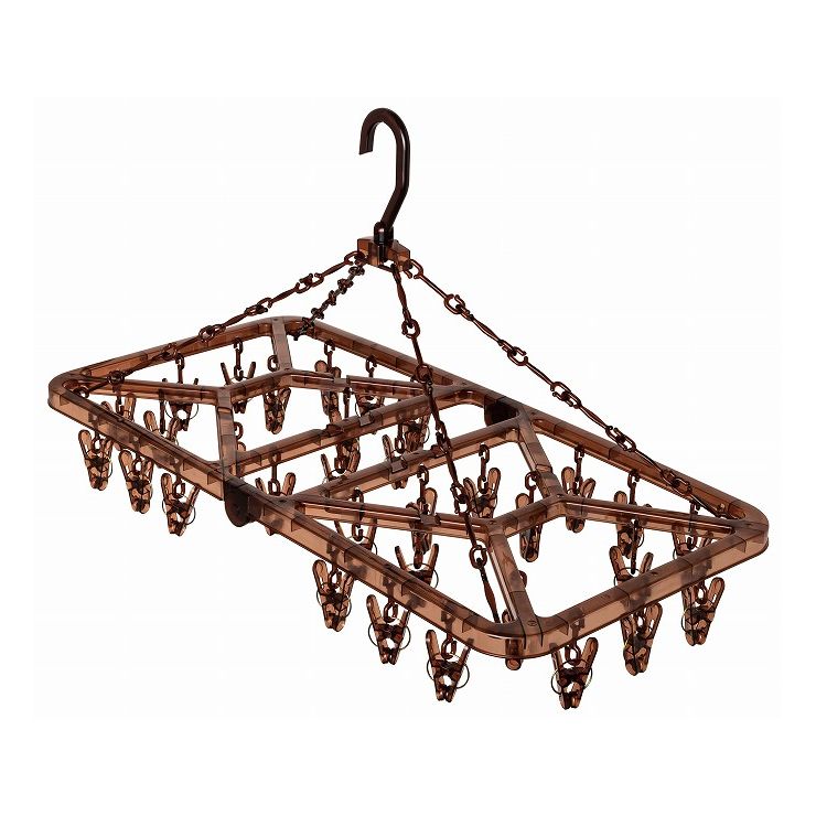 オーエ ストロング角ハンガー 32ピンチ ブラウン【送料無料】