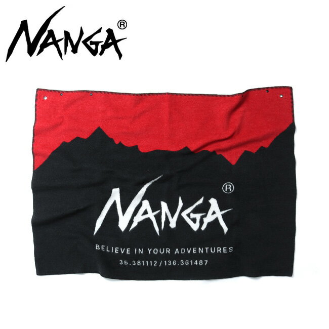 ★NANGA ナンガ FLAME RESISTANT LOGO BLANKET フレームレジスタントロゴブランケット 【ひざ掛け/毛布/防寒/インテリア/アウトドア】