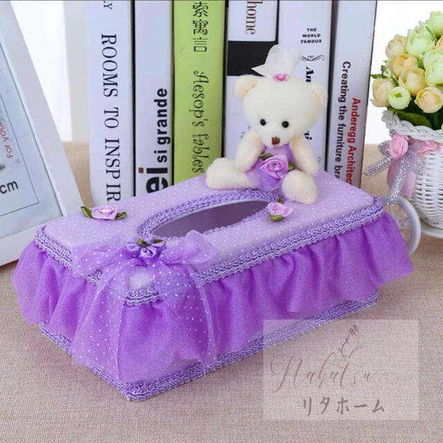 A007147ティッシュケース ティッシュボックス 花柄 姫系雑貨