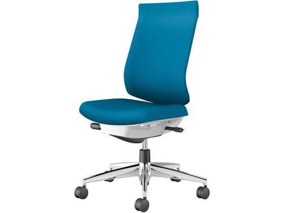 【レビュー投稿で100円OFFクーポン】【メーカー直送】コクヨ ウィザード4 ハイバック ホワイトシェル アルミ脚肘無 ターコイズ(W)【代引不可】【組立・設置・送料無料】肘なし 布張りチェア オフィスチェア オフィス家具