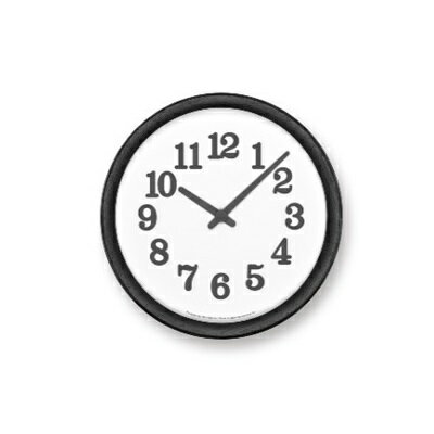 【ふるさと納税】Clock C/ ブラック(YK21-17BK)Lemnos 掛け時計 【装飾品 民芸品 工芸品 伝統技術 インテリア】 お届け:※申込状況によりお届け迄1～2ヶ月程度かかる場合があります。