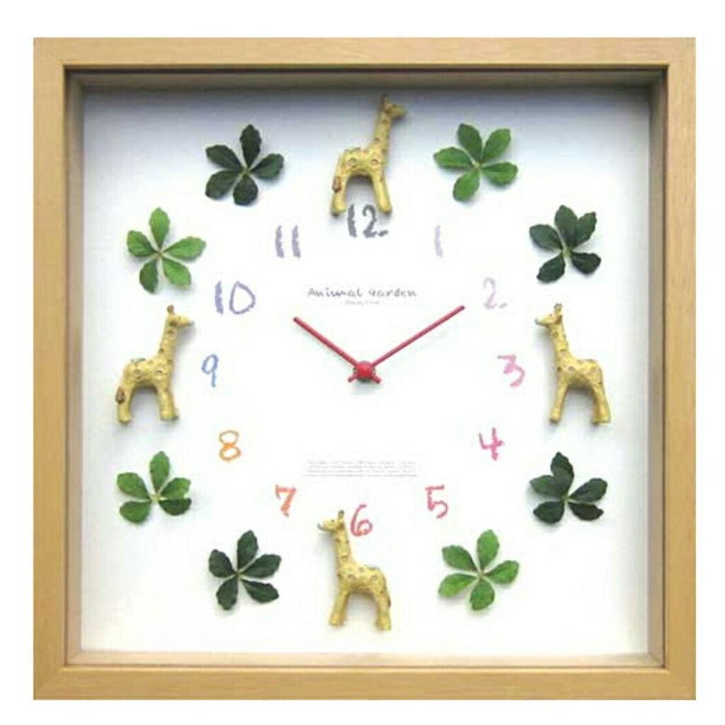 Display Clock Giraffe ディスプレイクロック 掛け時計 美工社 CDC-52831 ギフト 可愛いインテリア 取寄品 マシュマロポップ