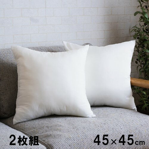 2枚組 ヌードクッション 中身 日本製 セアテ アイボリー 約45×45cm 2枚組【北海道・沖縄・離島 送料別】