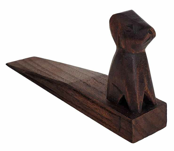 天然木ドアストッパー 犬【バリ・アジアン雑貨バリパラダイス】