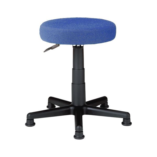 【おすすめ・人気】ジョインテックス 丸イス C911J ブルー 布張り|安い 激安 格安