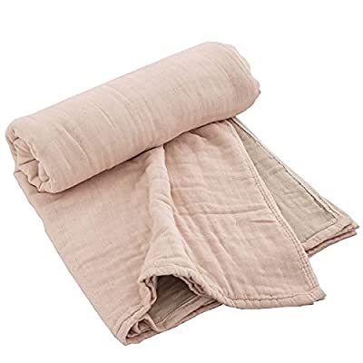 ガーゼケット ダブル クイーン兼用 6重ガーゼ とろける 肌掛け ガーゼタオルケット オールシーズン ふんわりボリューム 綿100% ピンク