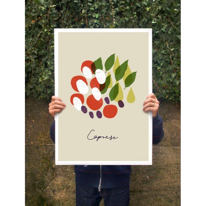 ANEK | Caprese beige Poster | アートプリント/ポスター (50x70cm)【北欧 カフェ レストラン インテリア おしゃれ】