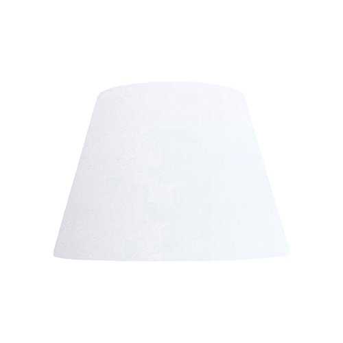 色:綿ホワイト ランプ・シェード(lamp-shade) ホルダー式 交換用ランプシェード 直径39cm 綿布 ホワイト H-39256