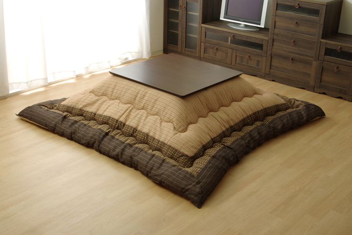 こたつ厚掛け布団単品 しじら 『ゆかり』 ブラウン 205×245cm【送料無料】【代引き不可】