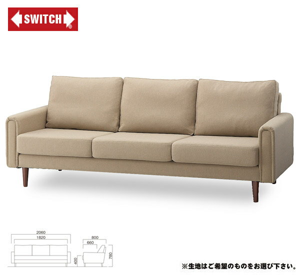 【SWITCH】 CARMONA SOFA 3P I-SERIES (スウィッチ カルモナ ソファ 3人掛 I-シリーズ) 【送料無料】 【SWP10B】