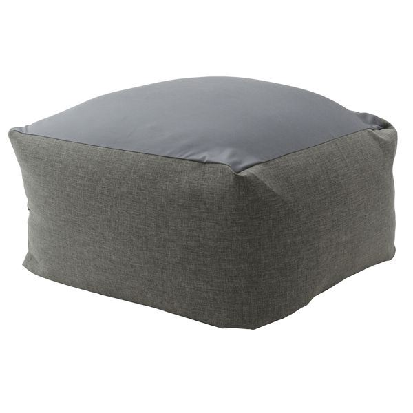 カバーリング ビーズクッション/ビッグクッション 【Lサイズ アッシュグレー】 洗えるカバー 〔リビング雑貨 生活雑貨〕 (代引不可)