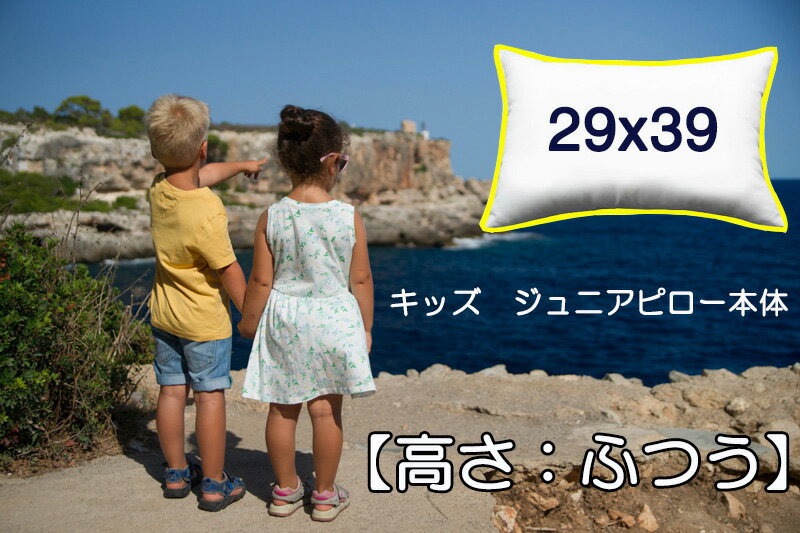枕 まくら 子供枕 枕中身キッズ ピロー・ジュニアピロー用中材 子供まくら 幼児用枕 小学生用枕ネイル サロン用 アームピロー本体29×39 【高さ:ふつうタイプ】