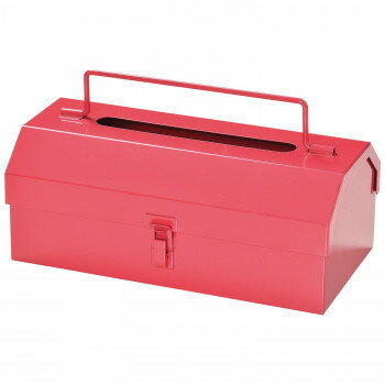 セトクラフト ティッシュケース ツールボックスレッド SI-3270-RD