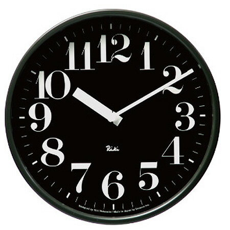 LEMNOS RIKI CLOCK (リキスティールクロック) 電波クロック スウィープムーブメント 【タカタレムノス デザイン雑貨 壁掛け時計 ウォールクロック スタイリッシュ インテアリア 北欧 ナチュラル ウッド リビング ダイニング キッチン オフィス 店舗】