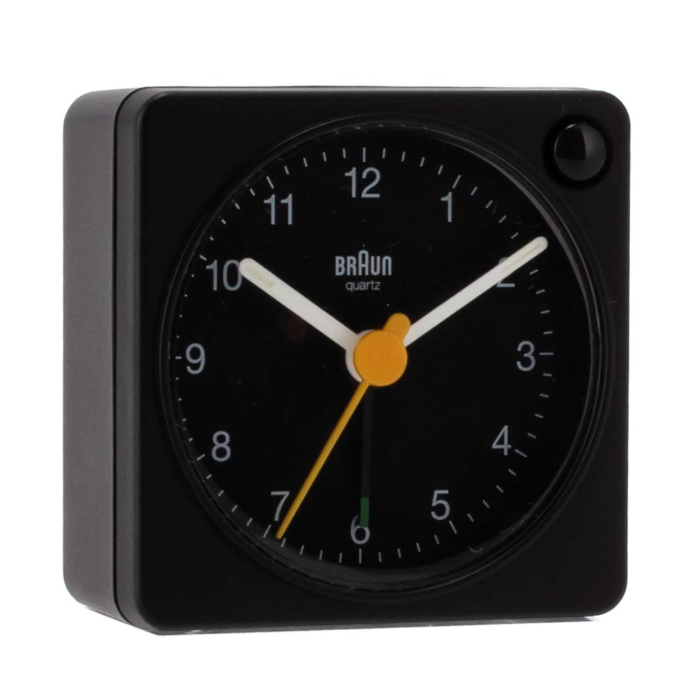 [ ブラウン ] BRAUN 時計 置き時計 アラーム クロック BC02XB ブラック Black Classic Travel Analogue Alarm Clock 目覚まし時計 アナログ 置時計 ブランド [並行輸入品]