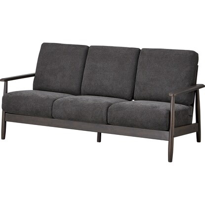 3人用布張りソファ(IG01 BK/DBR)