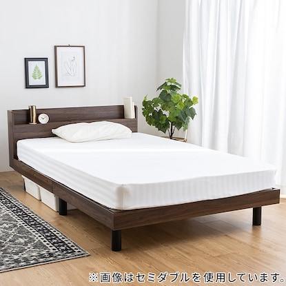 シングル　棚付きすのこベッド (MRS BR)