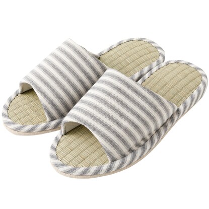 【デコホーム商品】スリッパ L(タタミBD ncSR10 GY L)