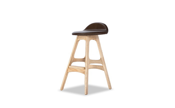 デニッシュ バースツール ロー DANISH Bar Stool Low セミアニリンレザー 本革 3年保証付 inv-9210bar-semi スツール イス チェア 北欧 モダン 家具 インテリア ナチュラル テイスト 新生活 オススメ おしゃれ