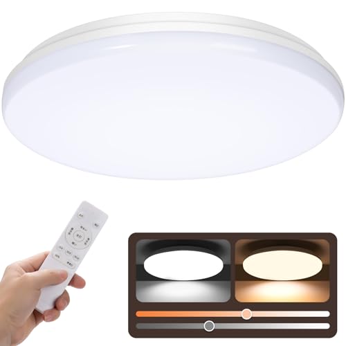 LEDシーリングライト6畳 28W φ30cm 3800LM 天井照明器具 蛍光灯 調色