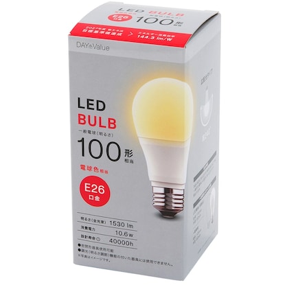 LED電球(E26口金  100W相当 電球色 LEE100WM-L)