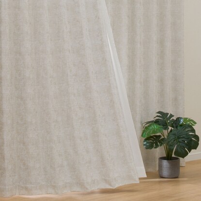 お好みサイズカーテン RK015 アイボリー(幅-100/丈90-170cm)