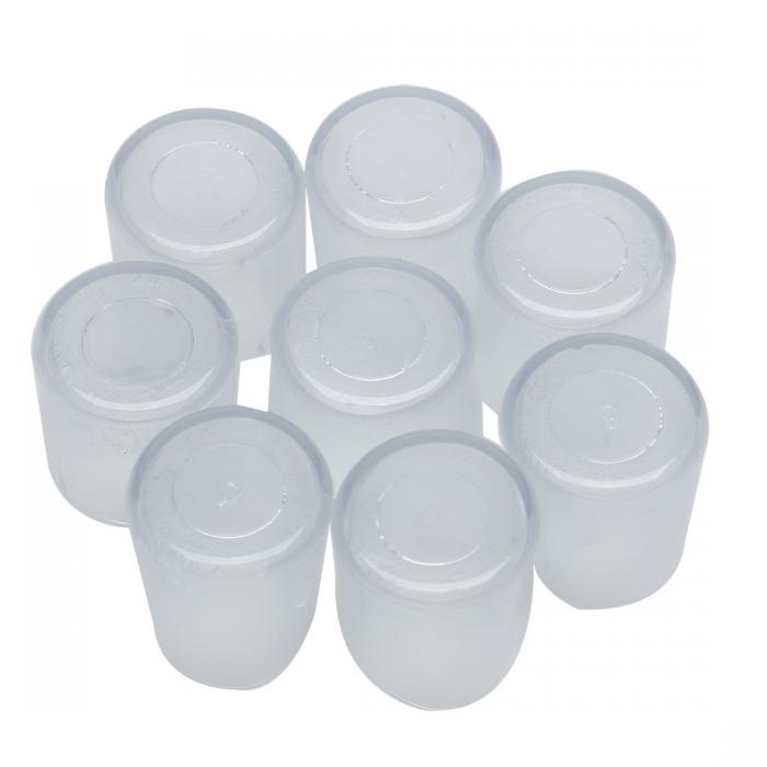 家具脚カバー クリア PVC チェア エンド チップ フィート カバー 家具グライド フロア プロテクター 8個入り 20mm 内径 ノイズ減らし スクラッチ防止