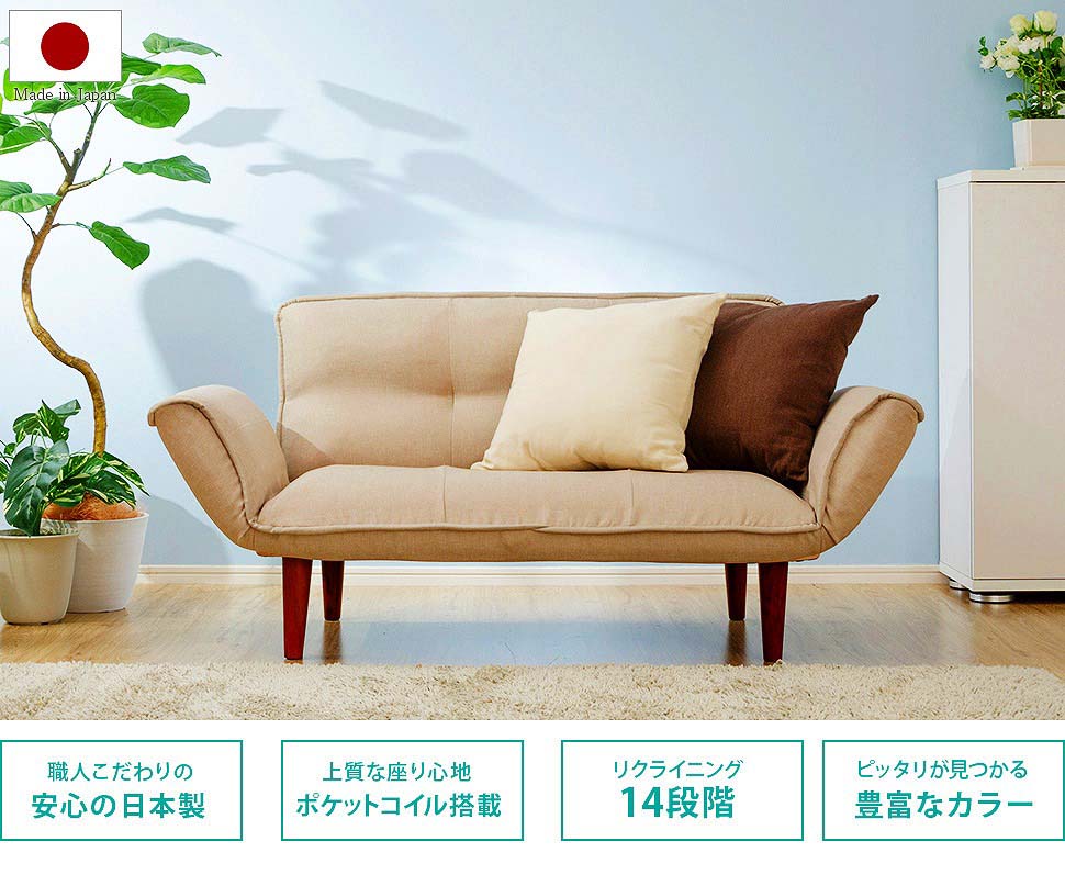 【送料無料】【代引き不可】《沖縄・離島には発送出来ません。》KANカウチソファ2P a01☆◎夜間・日祝日配達の指定は出来ません。