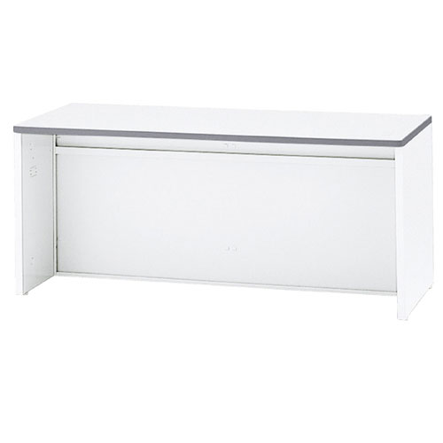 スチール製ローカウンター ホワイト W160cm 61-361-10-2 【理美容・サロン備品 設備用品 レジ台・カウンター スチール製ローカウンター ホワイト】店舗什器 ディスプレー マネキン 装飾品 販促用品 ハンガー ラッピング】【厨房館】