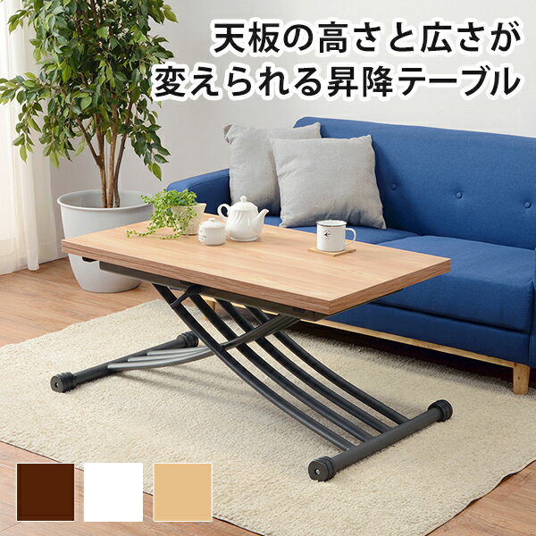 エクステンション昇降テーブル-KT- 100×57×31cm 【メーカー3カ月保証:萩原】