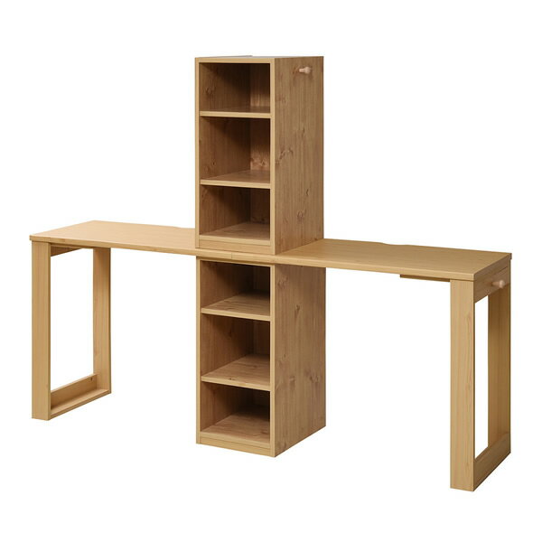 【最大1000円OFFクーポン!12月11日1:59まで】【返品OK!条件付】JKプラン ツインデスク 学習デスク 勉強机 単体使用可能 幅180 奥行45 高さ145 FWD-0001SET-NA ナチュラル【KK9N0D18P】【160サイズ】