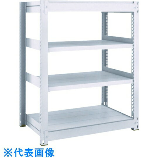 TRUSCO TUG型中量ボルトレス棚 450kg 単体型 955×776×H1200 4段 (品番:TUG450-43J-4)(注番7557248)・(法人・事業所限定,直送元)
