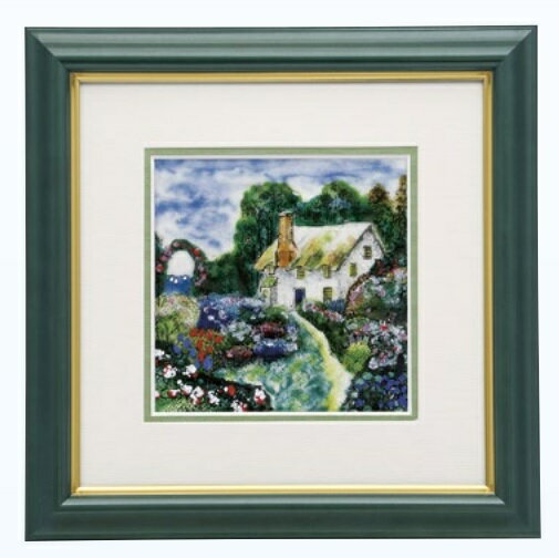 伝統工芸 七宝焼 額 Picture 花の小路 115-08