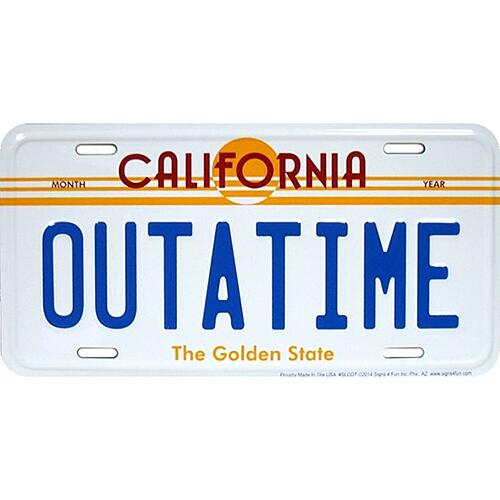 アルミニウム サイン LICENSE PLATE OUTA TIME GL-SLCOT