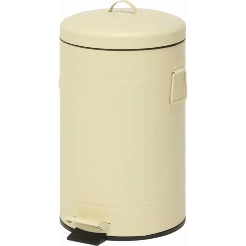 スチール ラウンドペダルペール 12L アイボリー (セット数:6) /業務用/新品/送料別