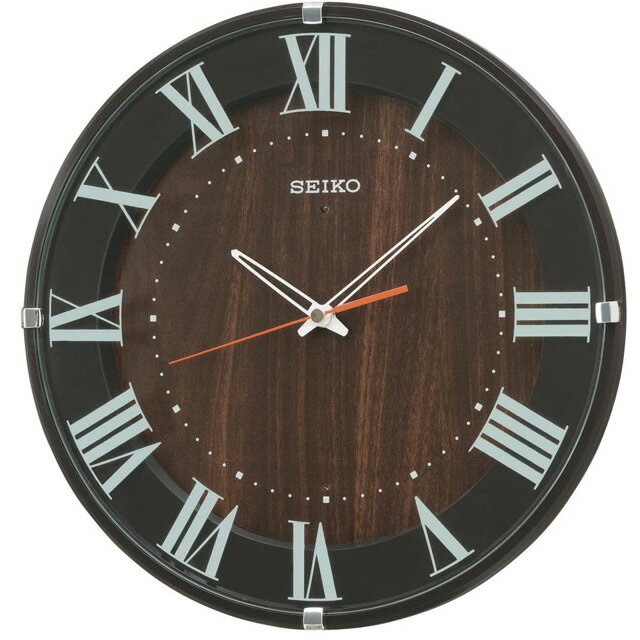 【最大2000円OFFクーポン 5/9 20:00～5/16 01:59迄】SEIKO CLOCK セイコー クロック 掛け時計 電波 アナログ 濃茶 KX397B