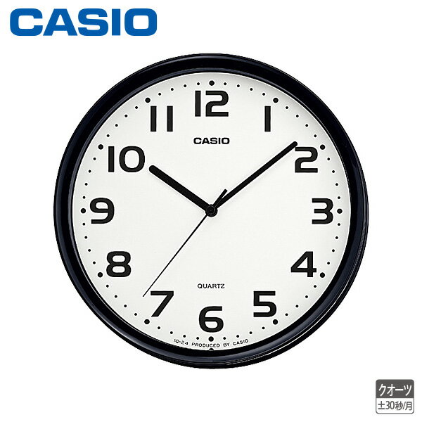 カシオ 掛 時計 IQ-24-1JF スタンダード シンプル CASIO クロック 【お取り寄せ】