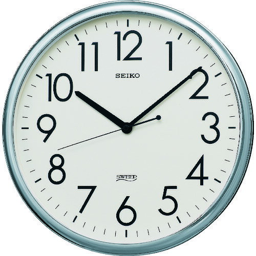 ■SEIKO クオーツ掛時計 オフィスクロック 直径314×36 P枠 銀色 KH220A(3366120)