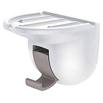 【中古】【輸入品・未使用】Moen Bath Soapホルダー安全吸引Dish lr2315?W 1 Pack ホワイト FBA_LR2315W 1